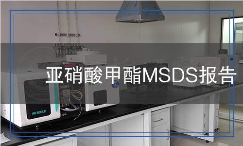 亞硝酸甲酯MSDS報告