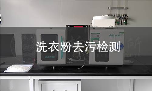 洗衣粉去污檢測