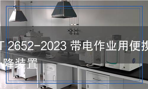 DL/T 2652-2023 帶電作業(yè)用便攜式升降裝置 DL/T 2652-2023 帶電作業(yè)用便攜式升降裝置